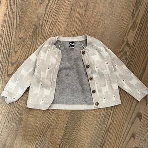 Tea Collection Heather Gray Knit Sweater